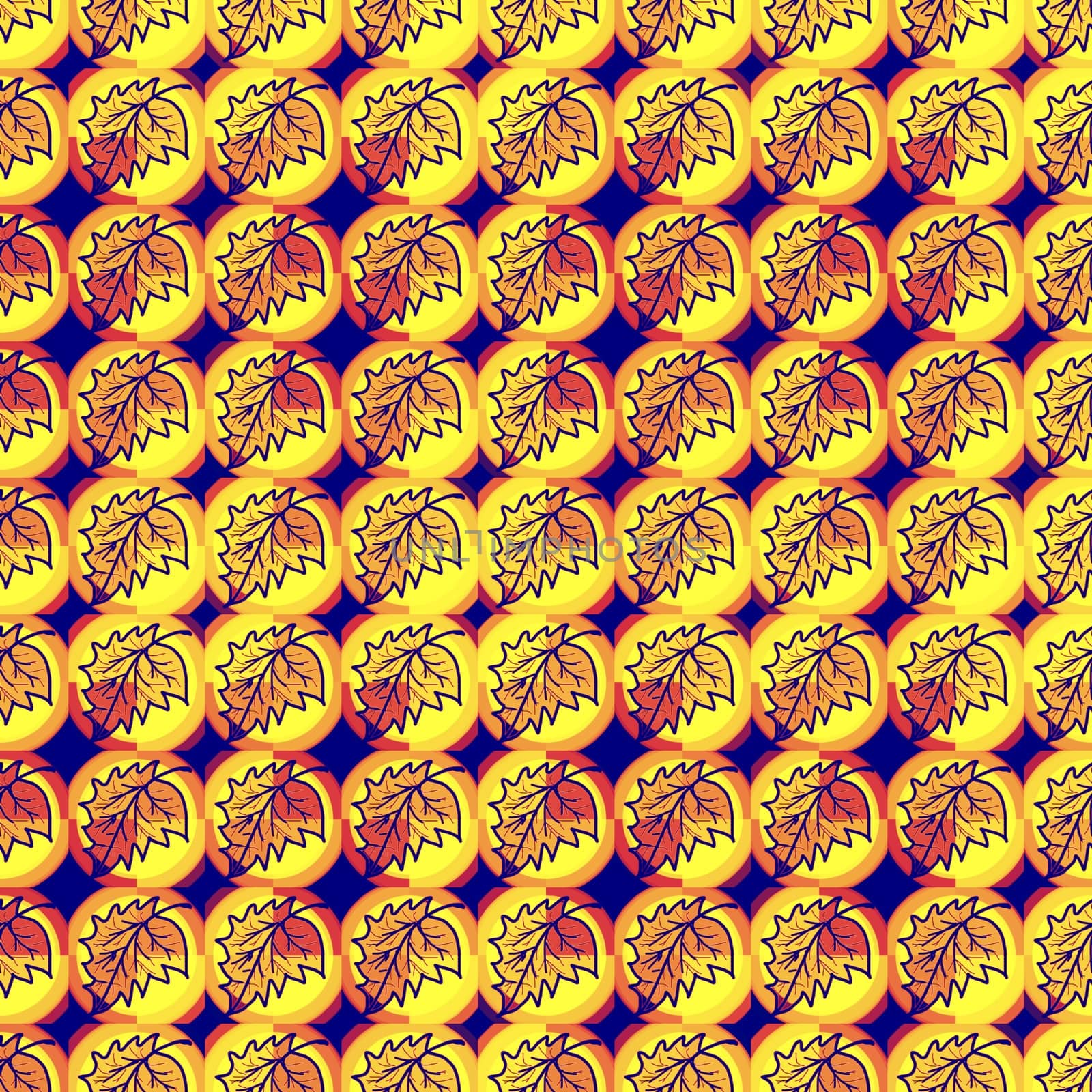 Digital computer graphic - seamless background with a leaves for design