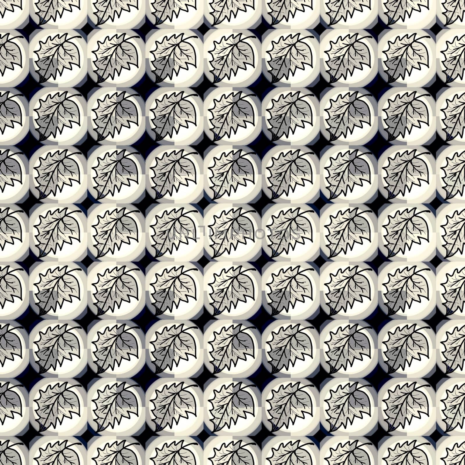 Digital computer graphic - seamless background with a leaves for design