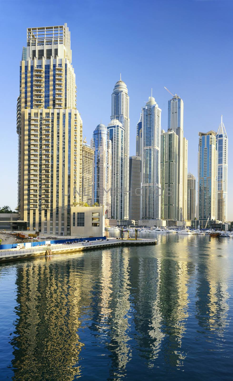 Dubai Marina skyscrapers. by ventdusud