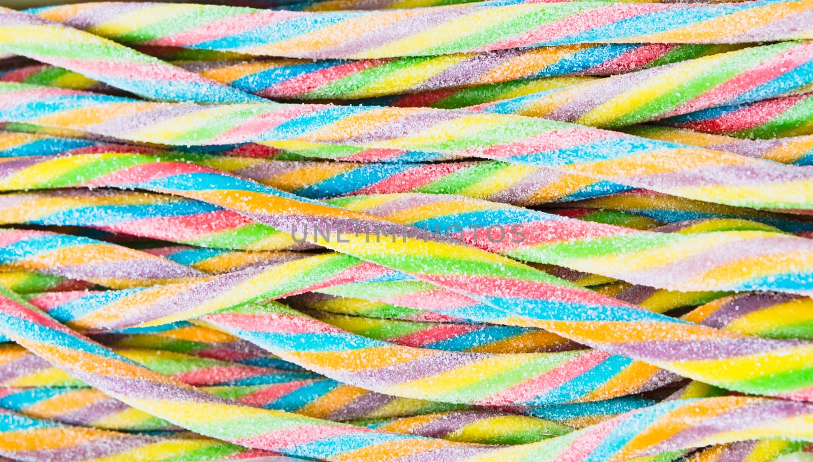 Colorful candy laces as a background image