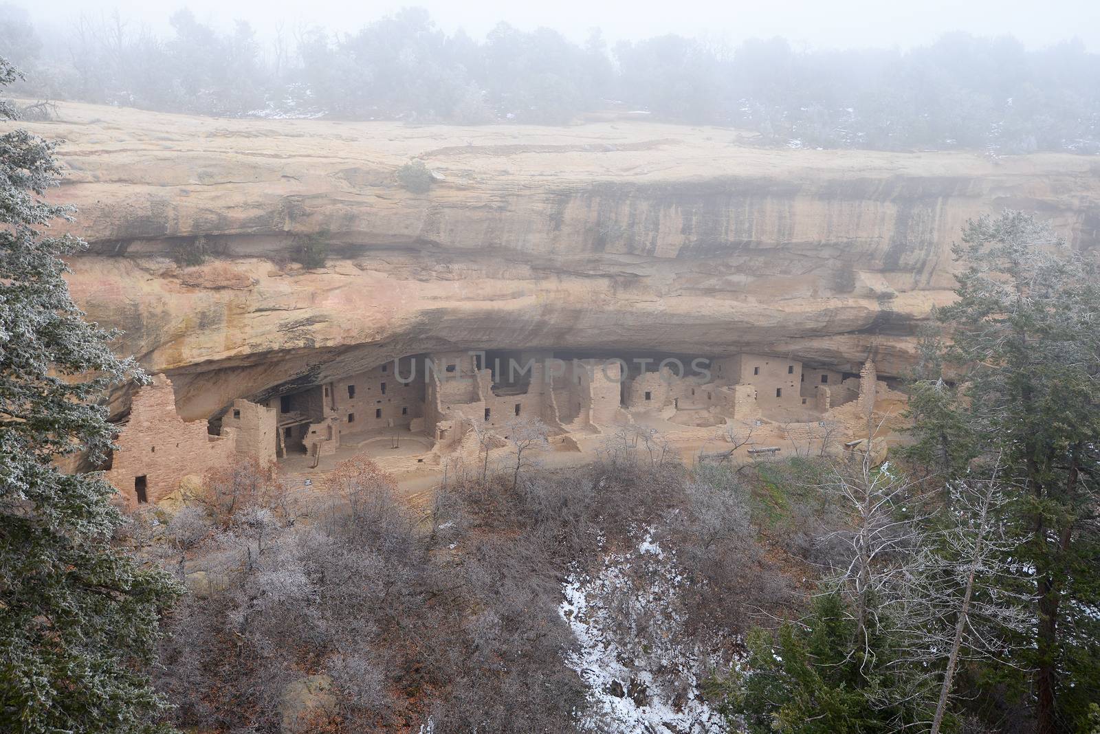 ancient ruin at Mesa Verde National Park in Colorado
