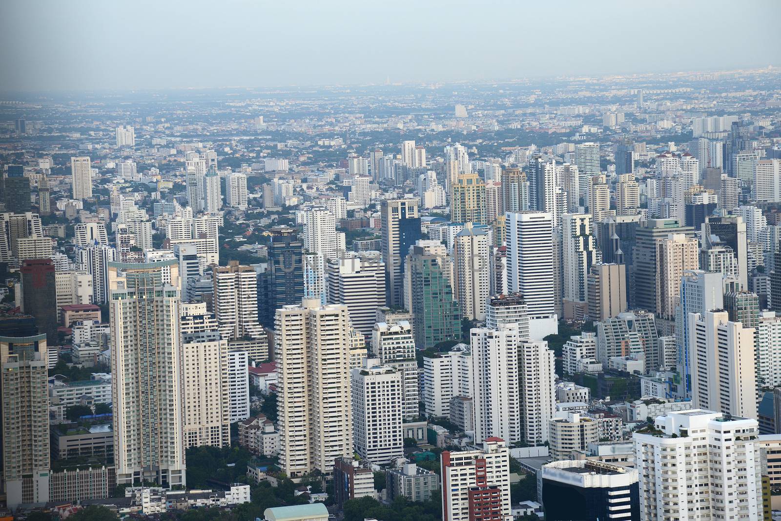 city of bangkok with tall building