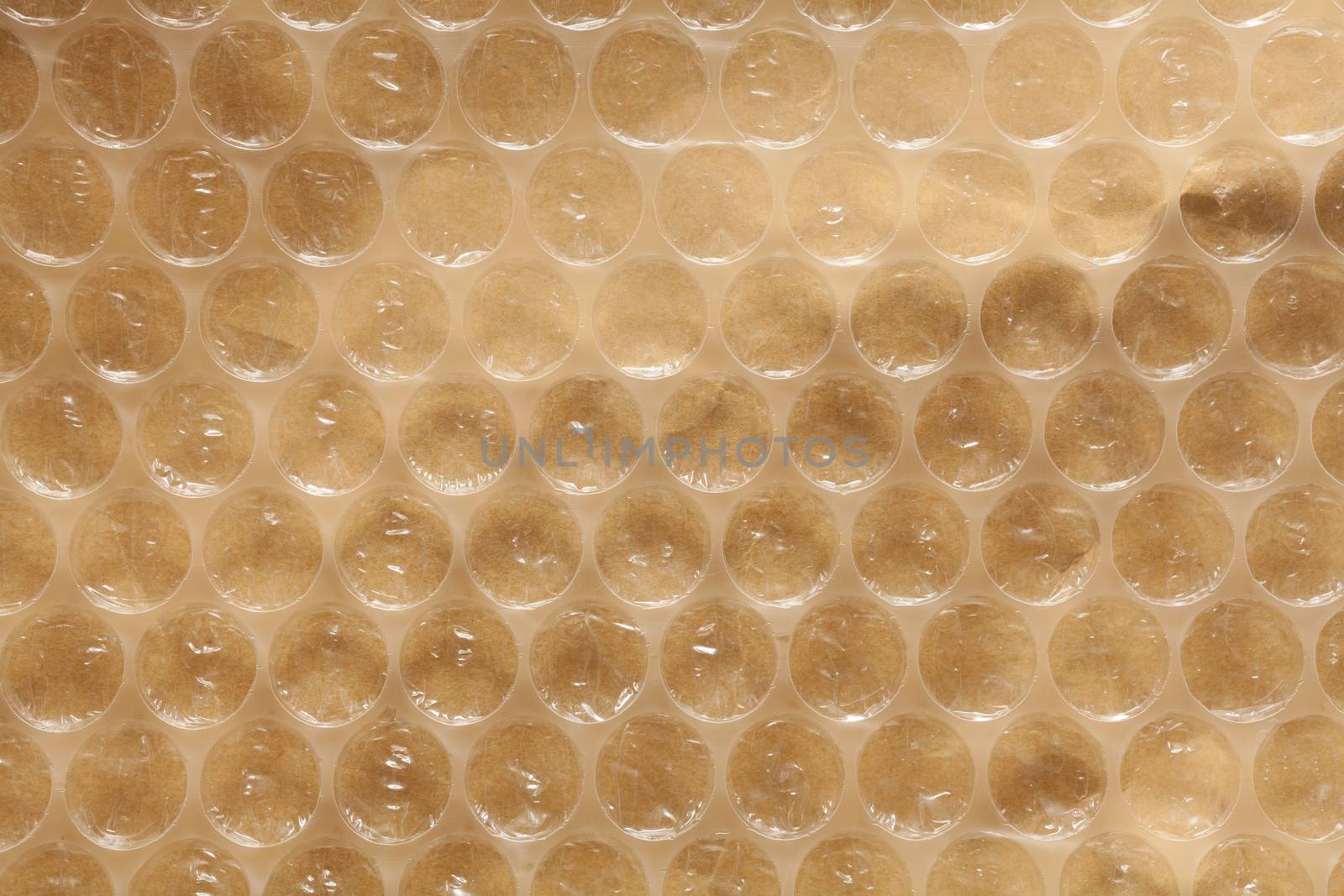 Plastic air bubble wrap background by Portokalis