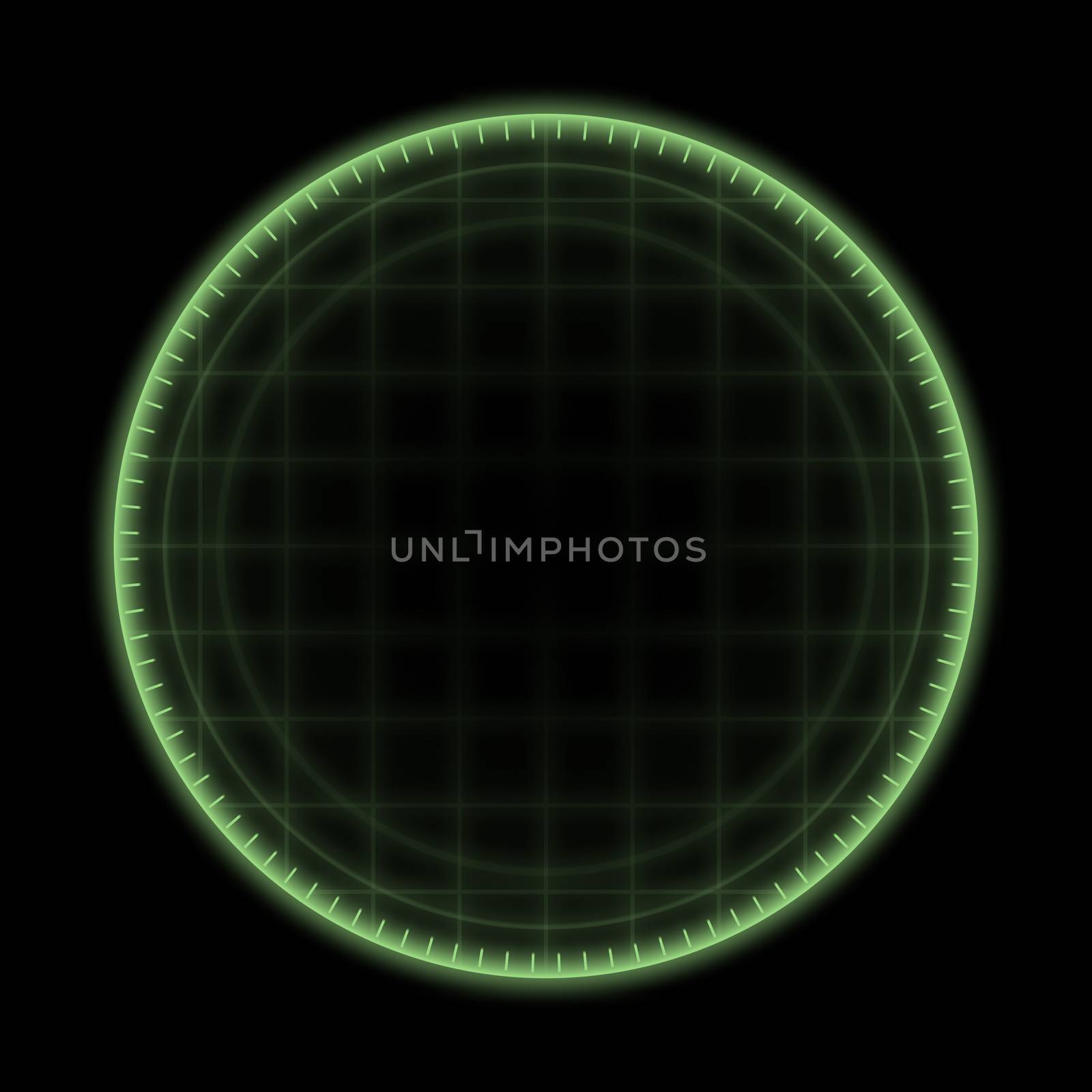 An image of a green radar ring background