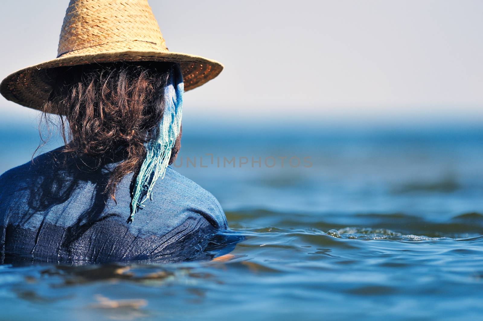 Woman in wet dress by styf22