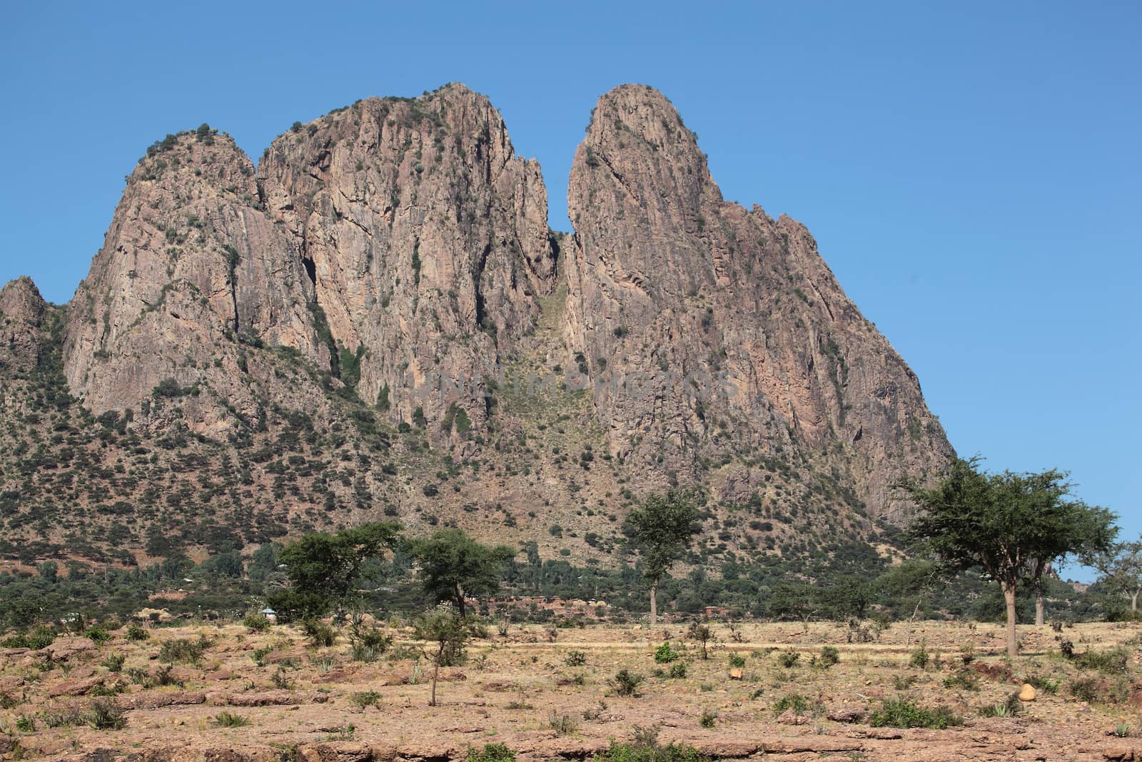 An volcanic mountain of teriary age in Northern Ethiopia.