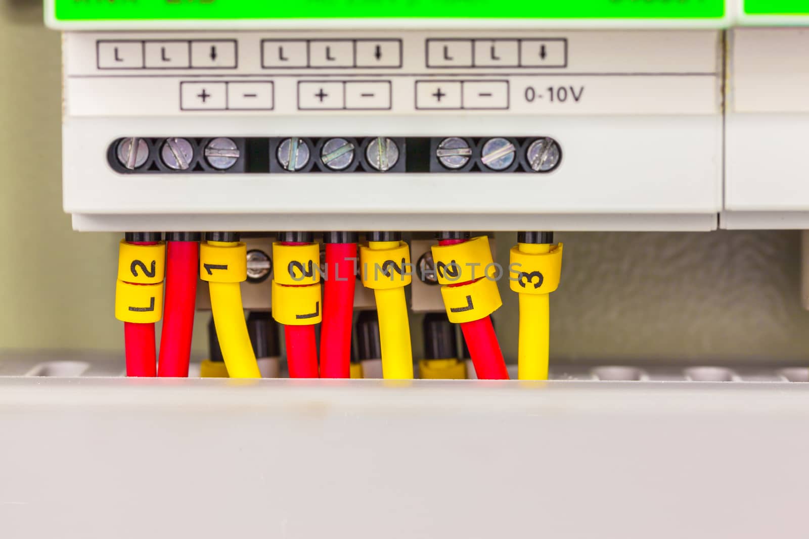 Electrical panel line, controls and switches, safety concept