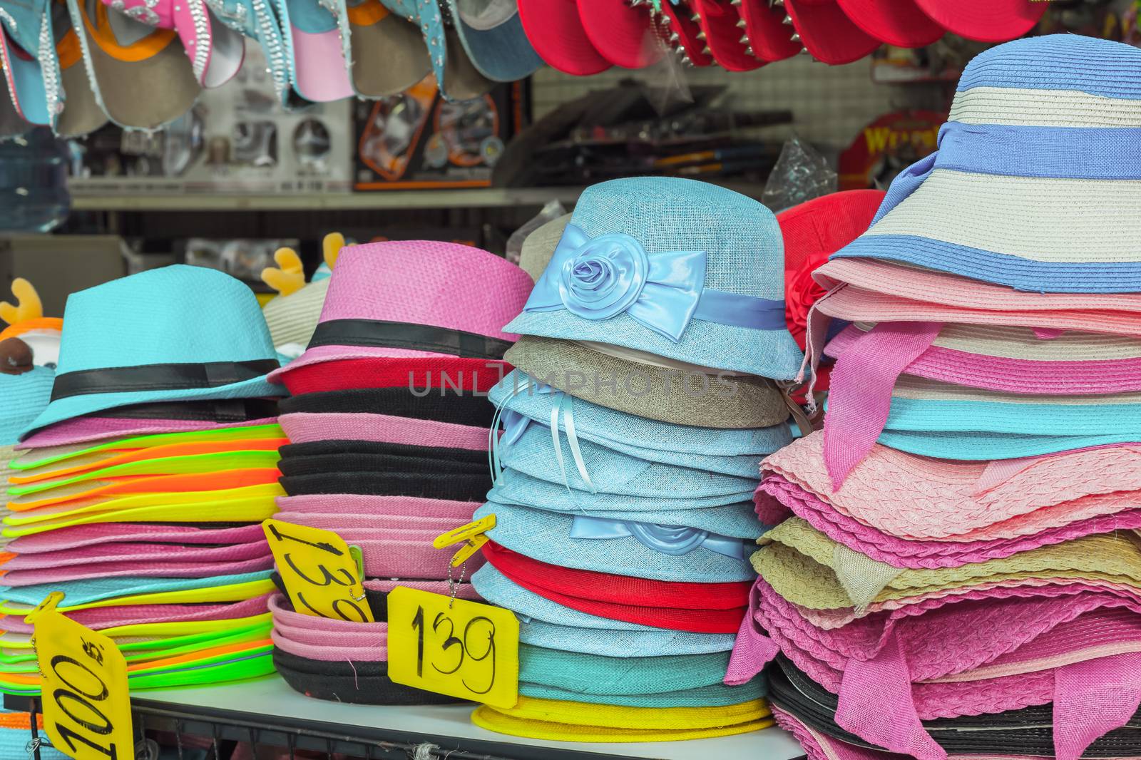 Colorful summer hats for sale
