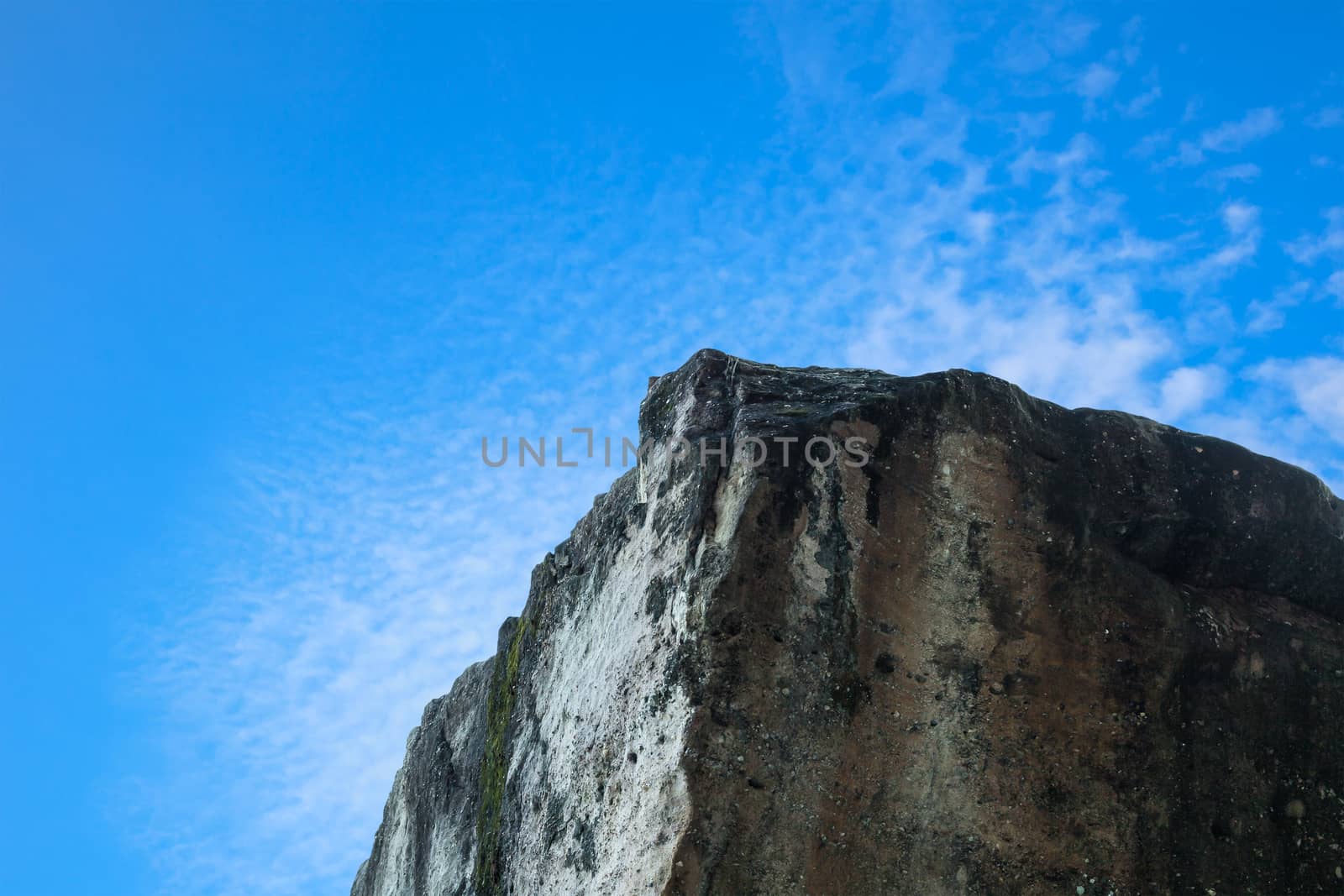 cliff edge and blue sky by FrameAngel