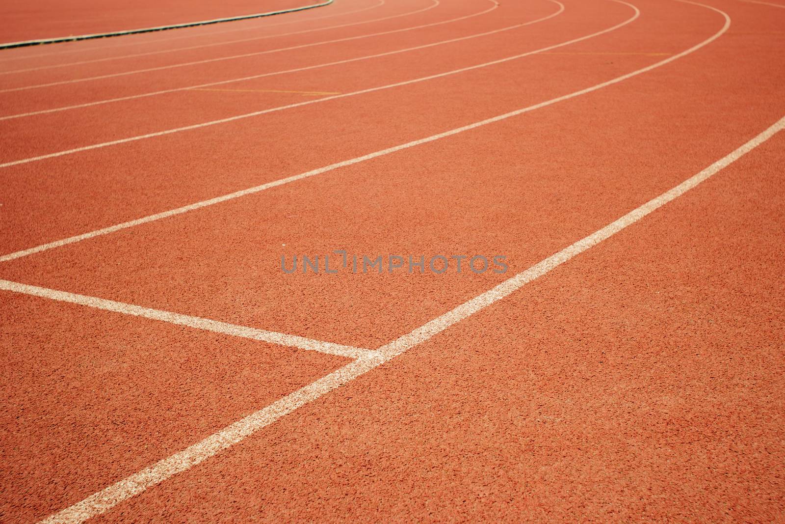 the runway on the sports field