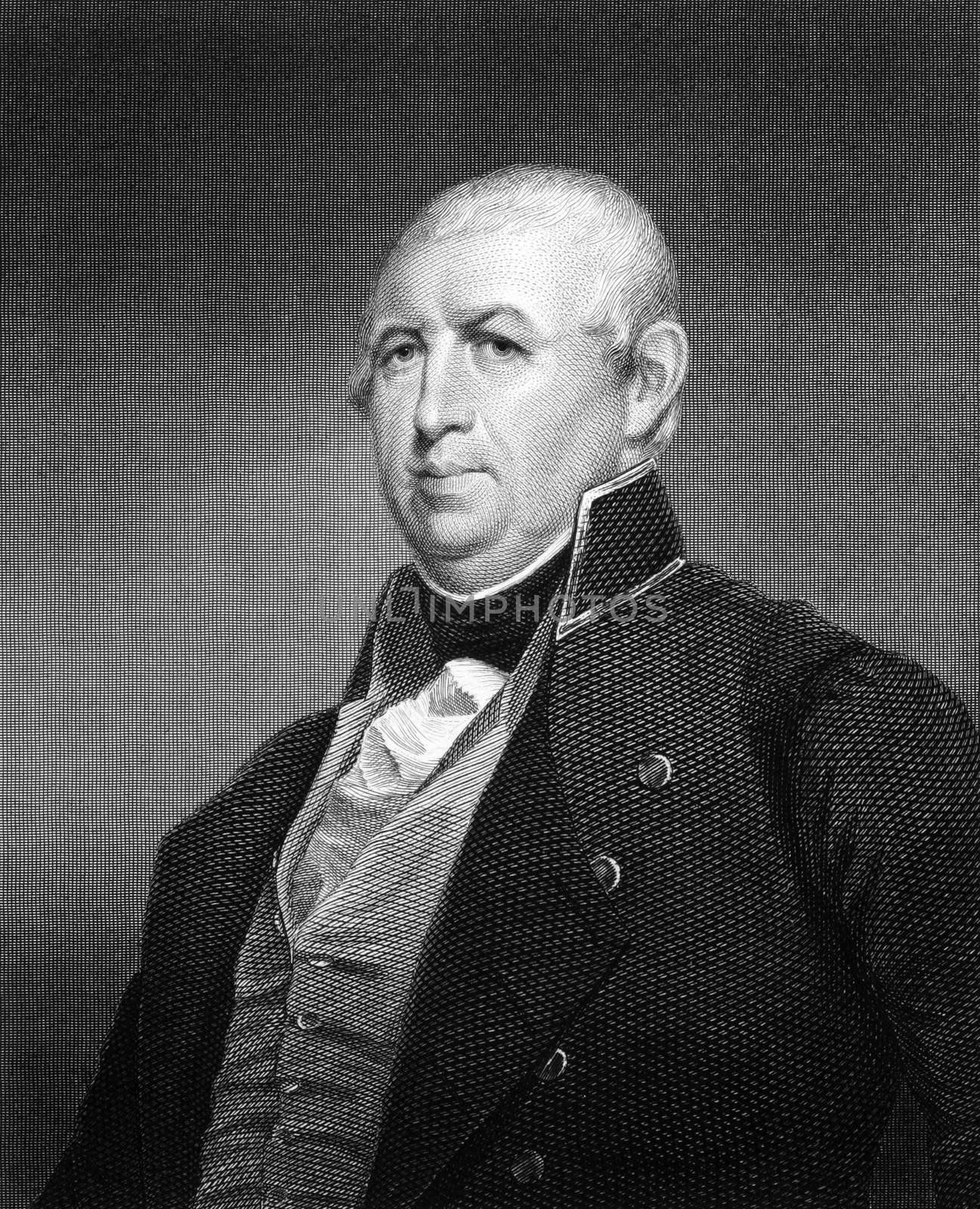 Isaac Shelby (1750-1826) on engraving from 1834. 1st and 5th Governor of the U.S. state of Kentucky and a soldier in the Revolutionary War. Engraved by A.B Durand and published in ''National Portrait Gallery of Distinguished Americans'',USA,1834