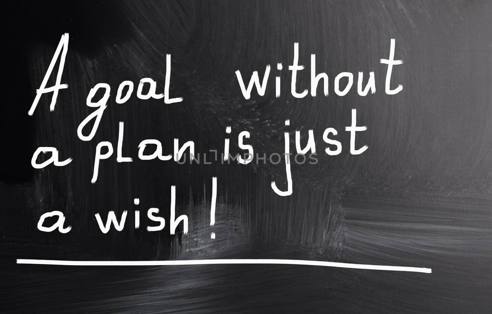 a goal without a plan is just a wish!