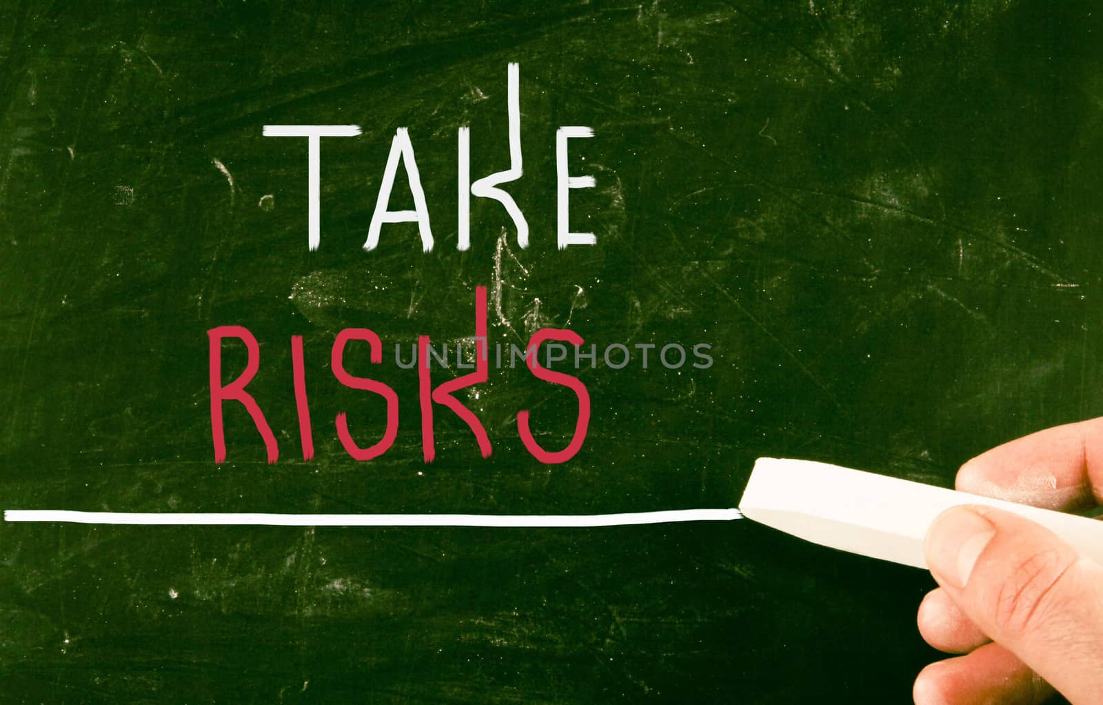 take risks concept