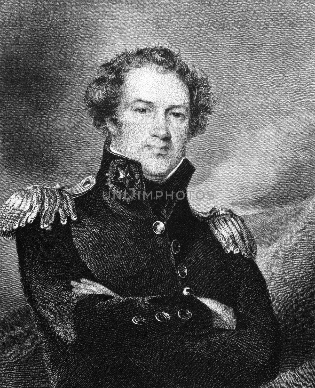 Alexander Macomb (1782-1841) on engraving from 1834. Commanding General of the United States Army during 1828-1841. Engraved by J.B Longacre and published in ''National Portrait Gallery of Distinguished Americans'',USA,1834.