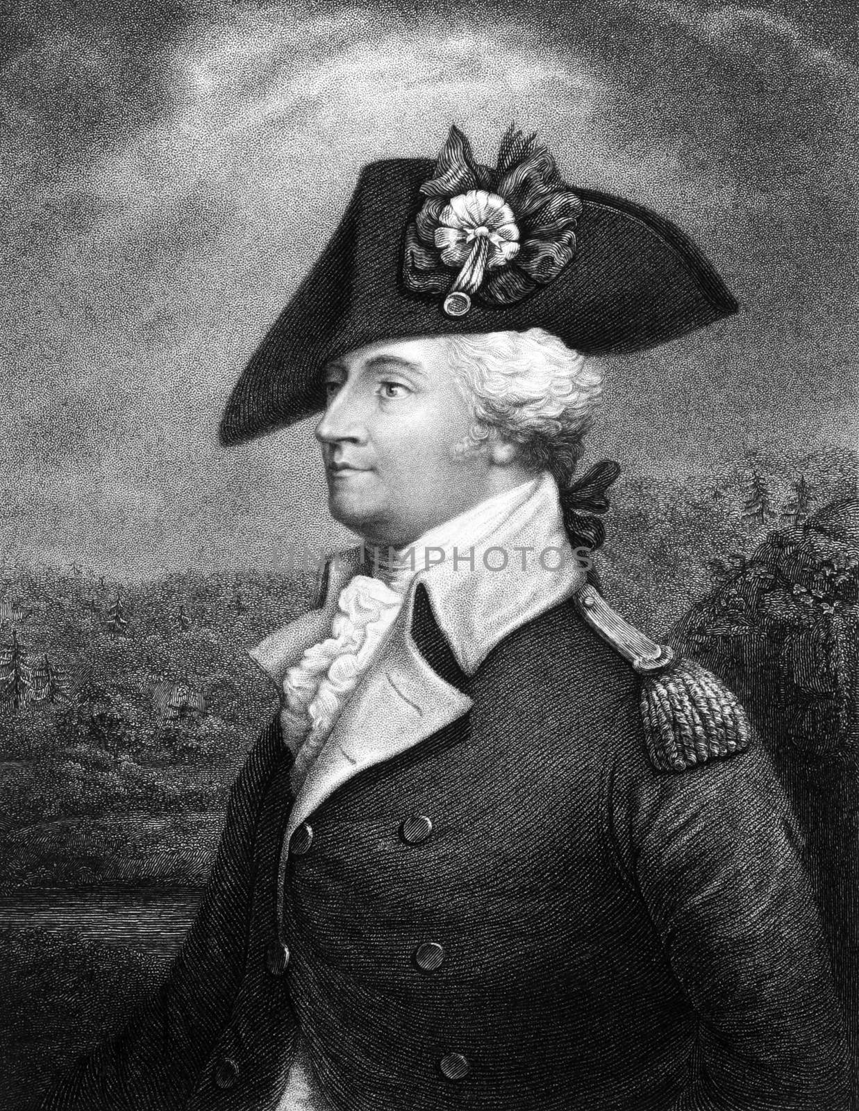 Anthony Wayne (1745-1796) on engraving from 1834.  United States Army officer, statesman and member of the House of Representatives. Engraved by E. Prudhomnie and published in ''National Portrait Gallery of Distinguished Americans'',USA,1834.
