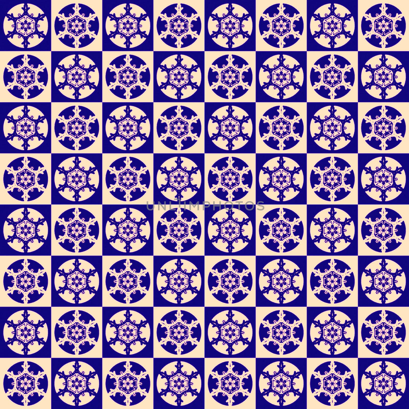Digital computer graphic - decorative seamless ornament with a snowflakes for design.