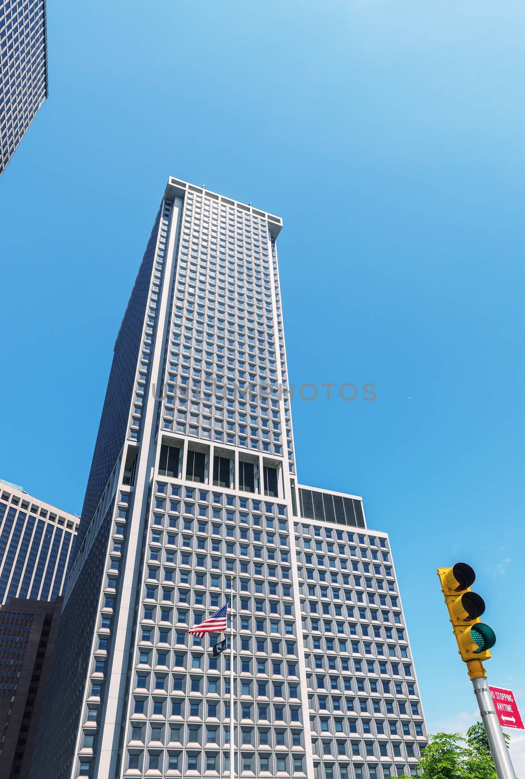 Buildings of New York. Manhattan skyline.