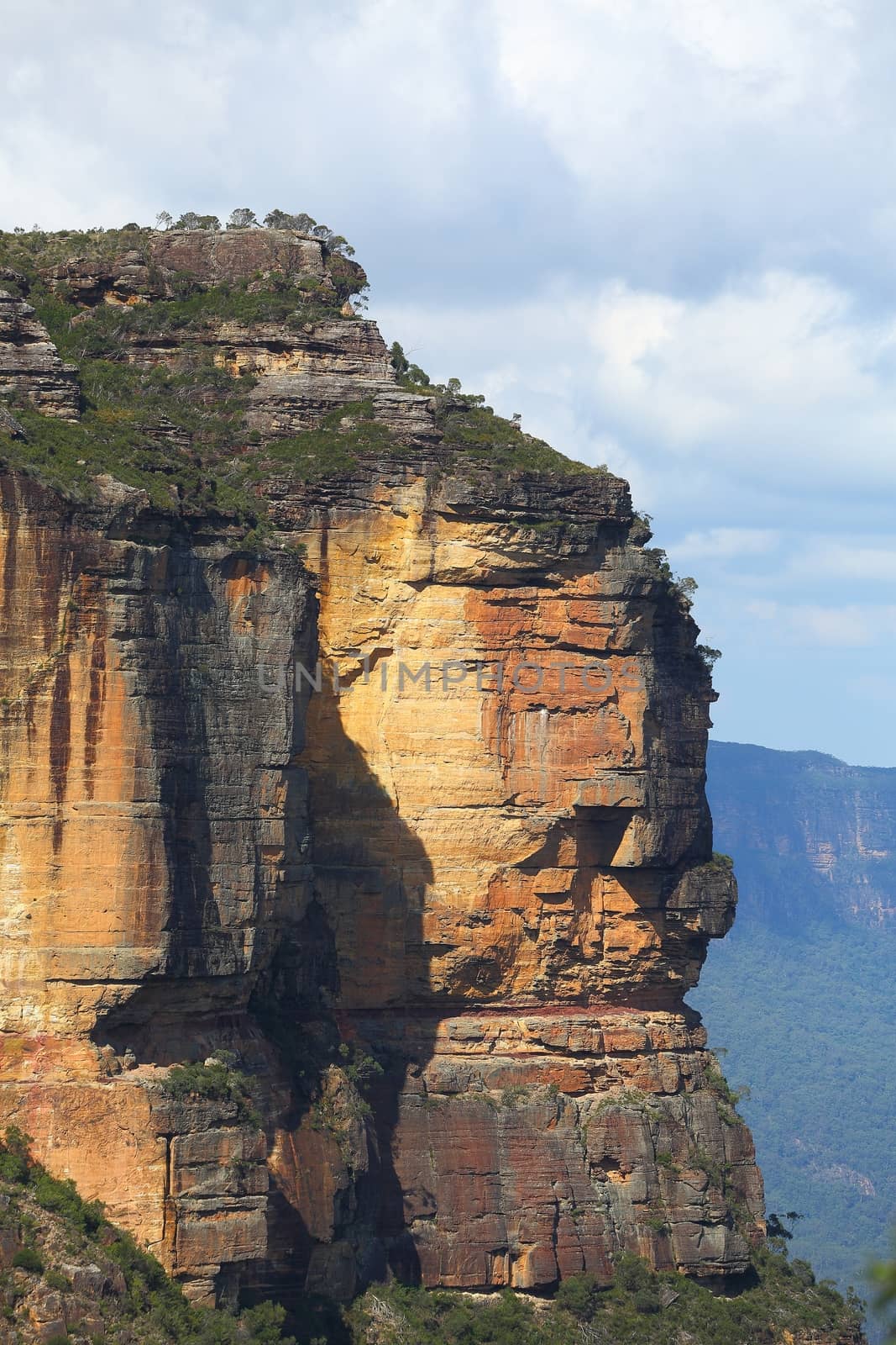 Sandstone cliff in the Blue Mountains