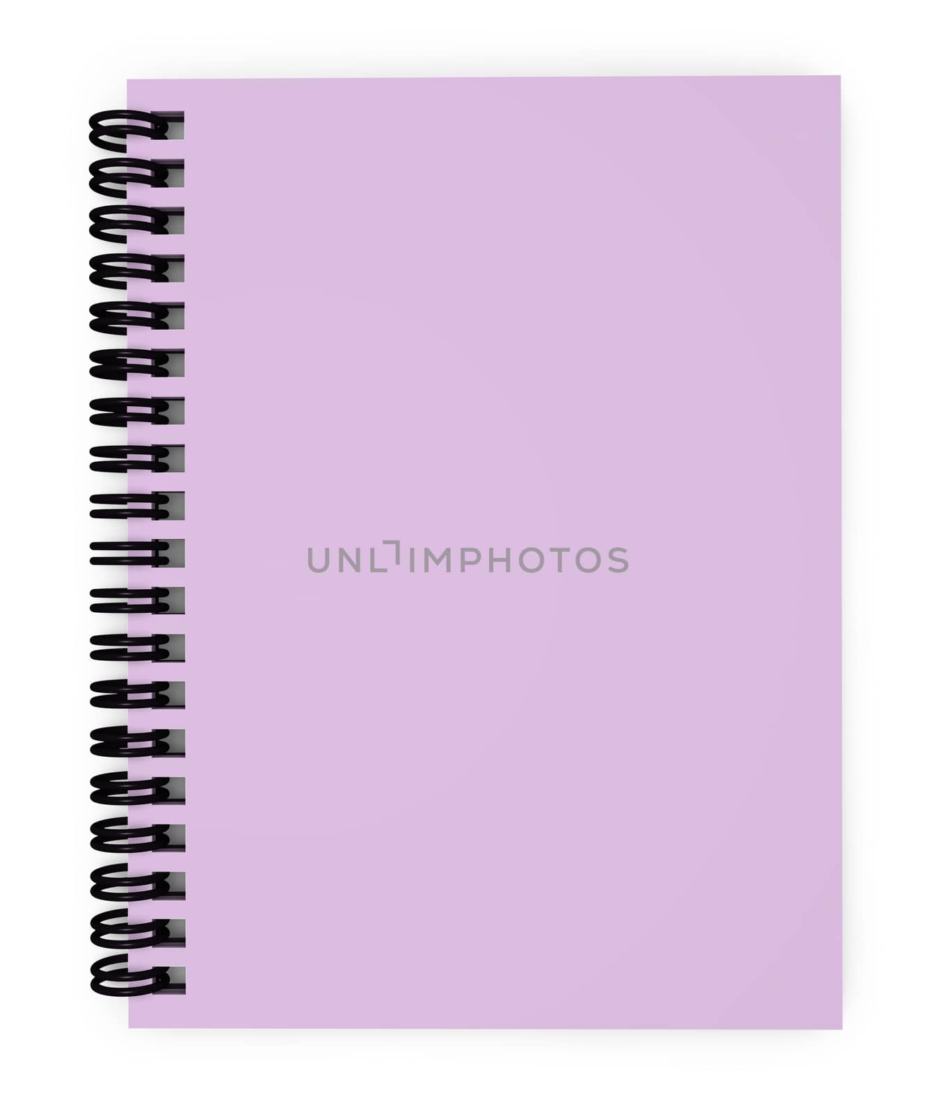 Top view of a blank paper pink notepad with empty space on page for your business advertising, copy and messages.