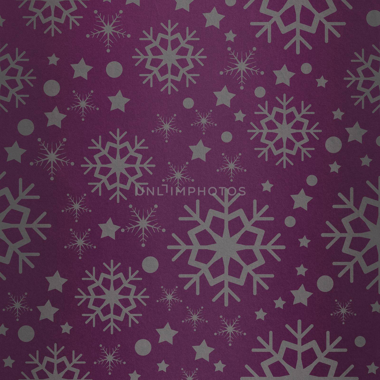 Snowflake pattern against pink vignette