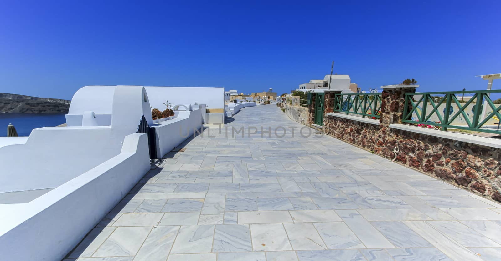 Pedestrian way, Oia, Santorini, Greece by Elenaphotos21