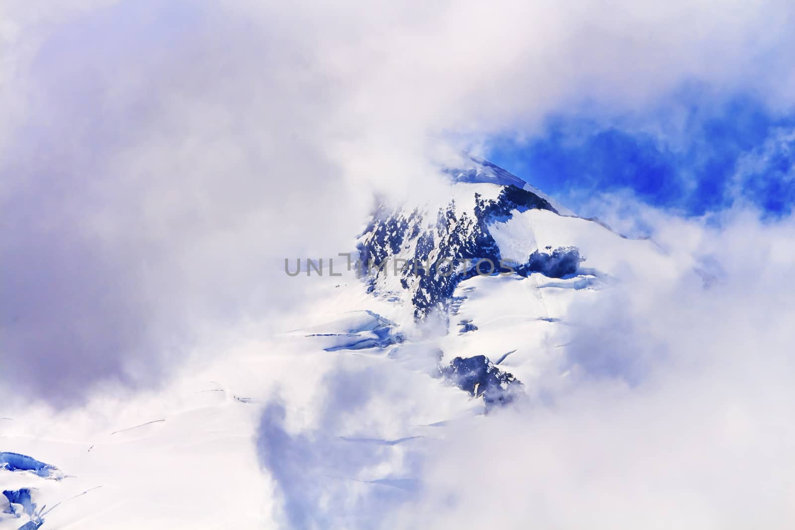 Mount Baker Under Clouds from Artist Point Washington State by bill_perry