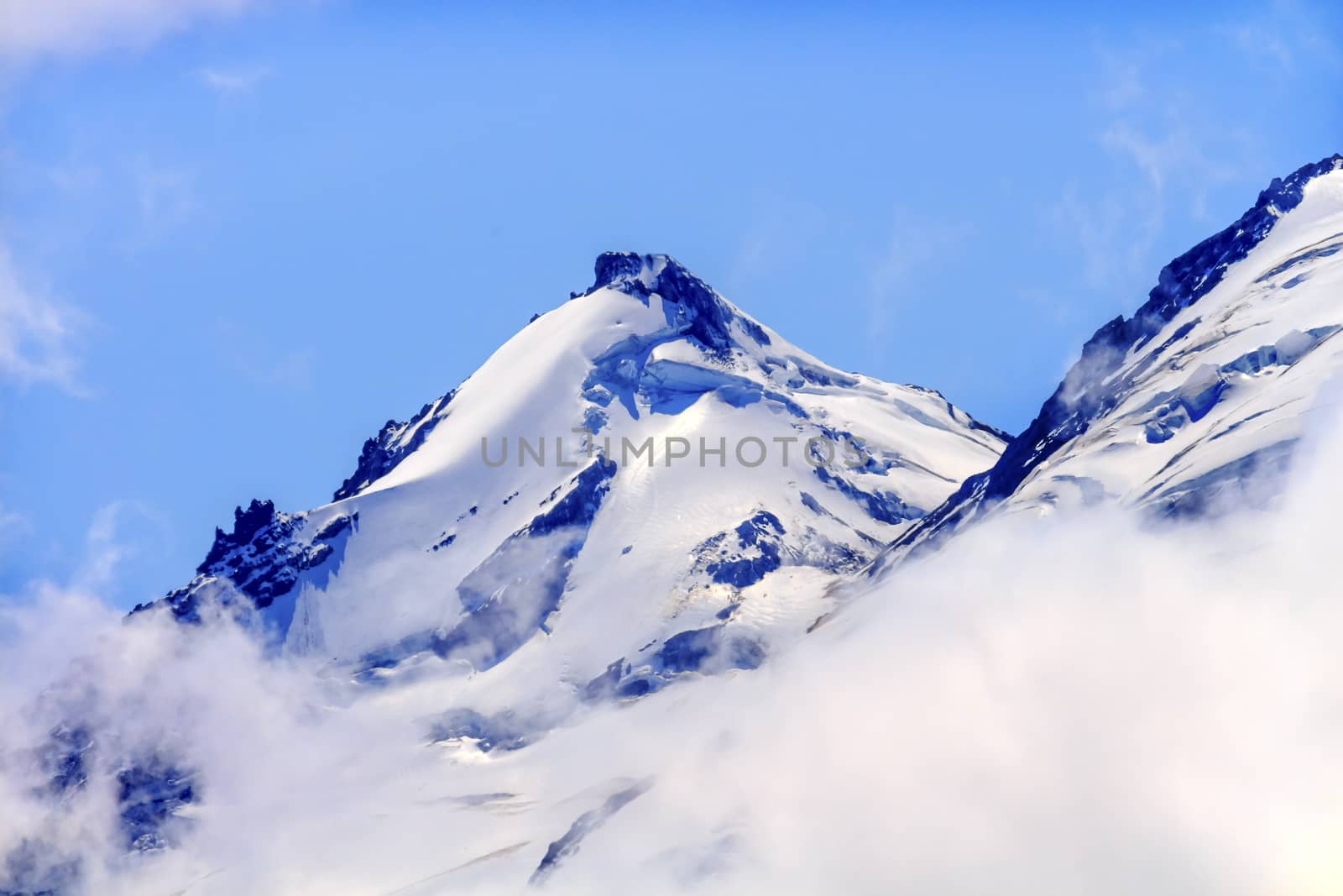 Mount Baker Under Clouds from Artist Point  Mount Baker Highway Snow Mountain Washington State Pacific Northwest