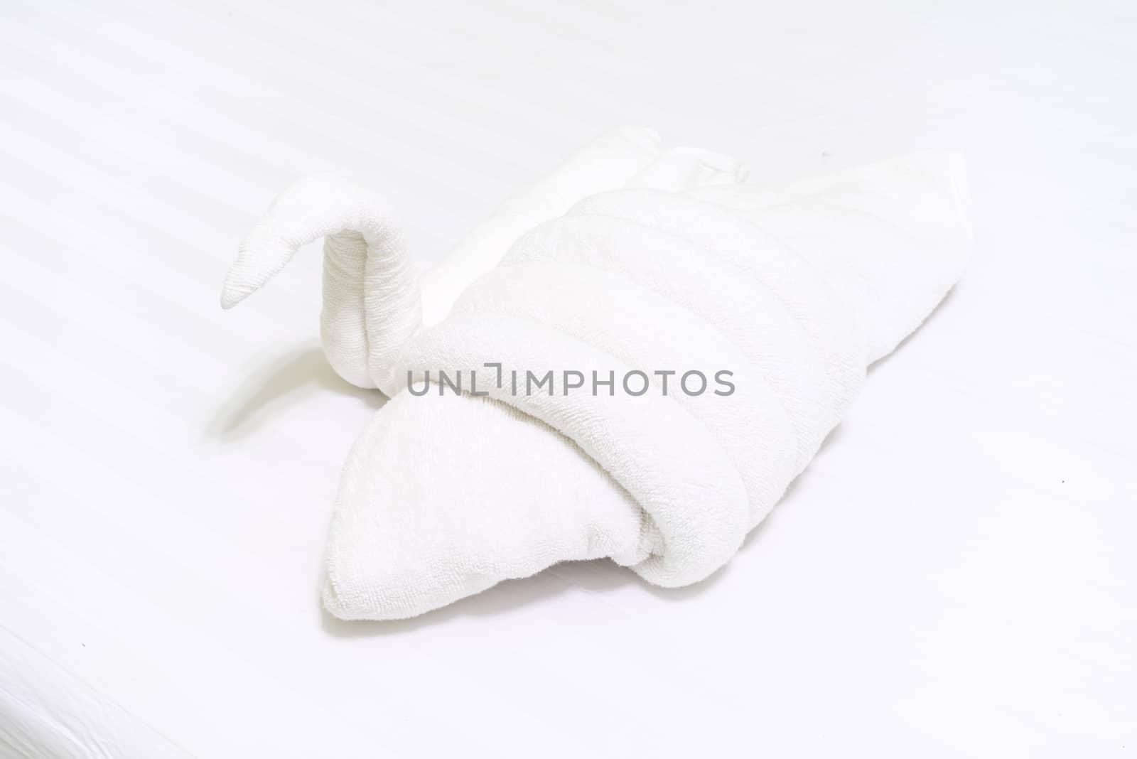 Decorative towel - fold to be duck by iamway