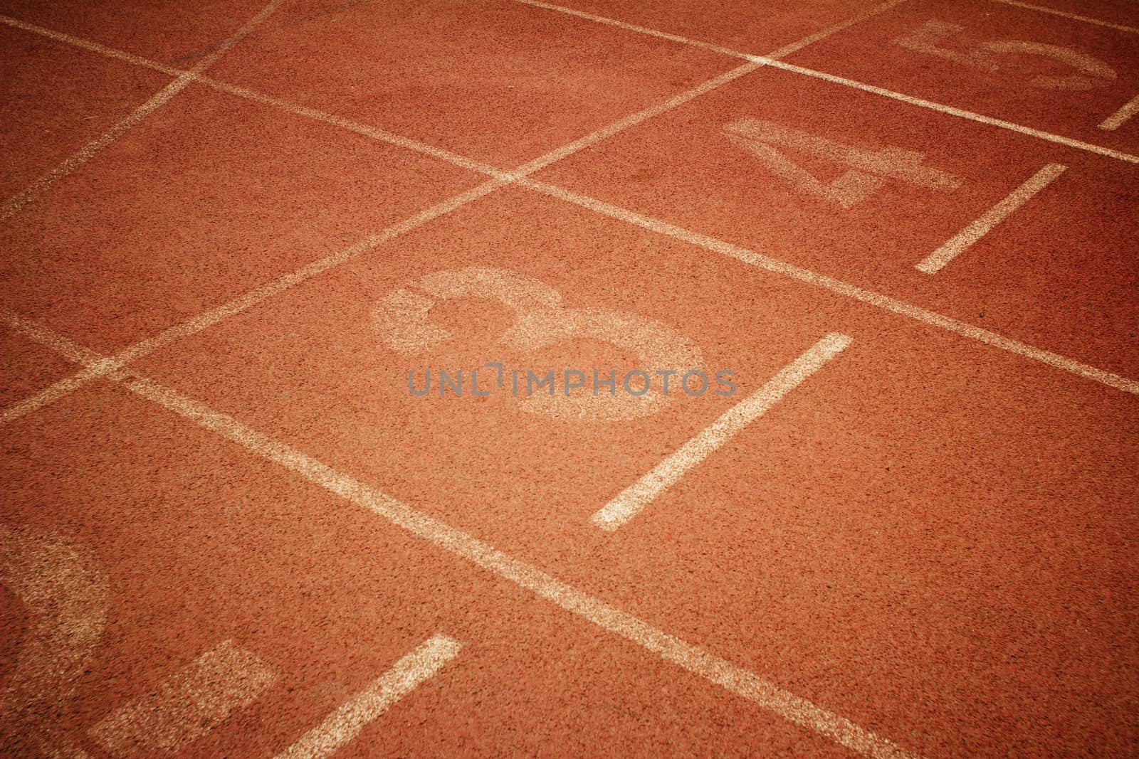 the runway on the sports field