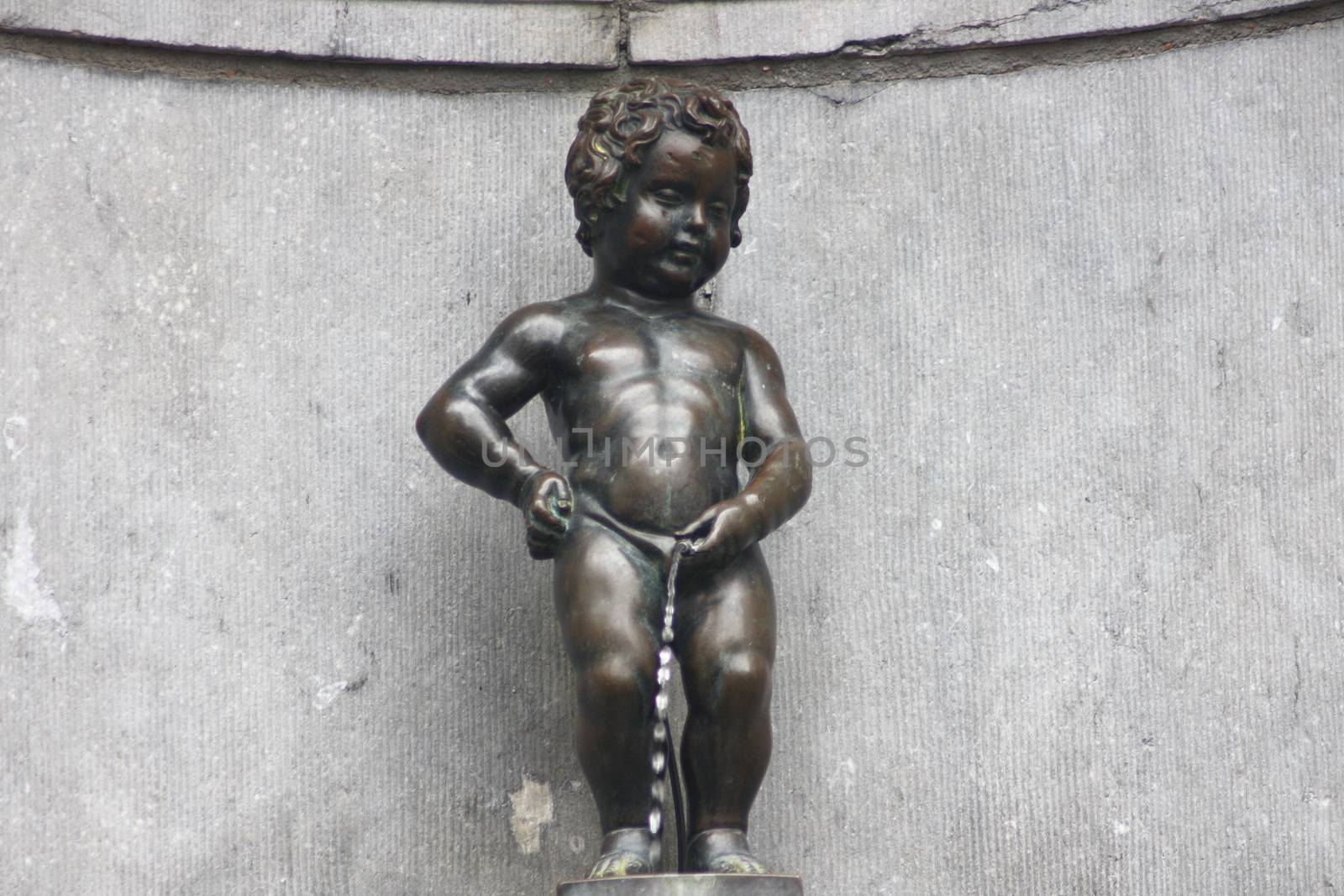 Statue of Manneken Pis in Brussels, Belgium