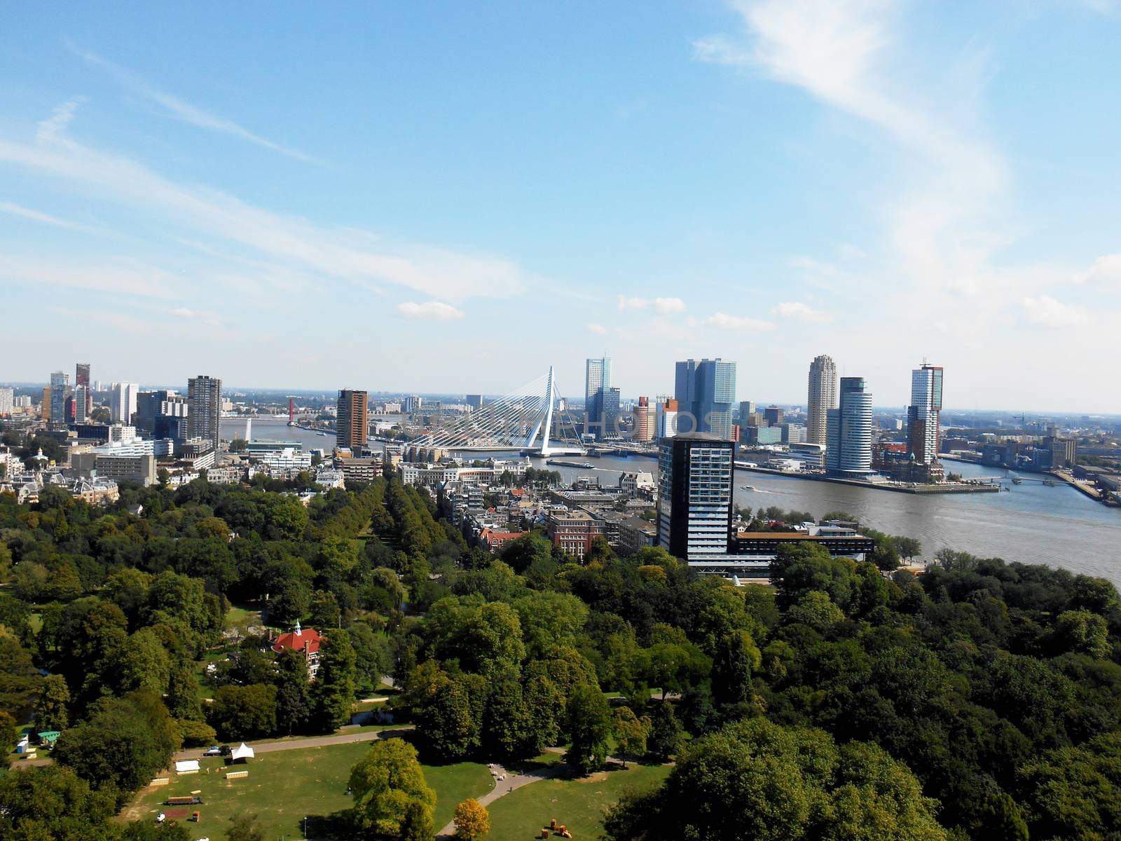 Panoramic view of Rotterdam city, The Netherlands.

Picture taken on August 26, 2013.