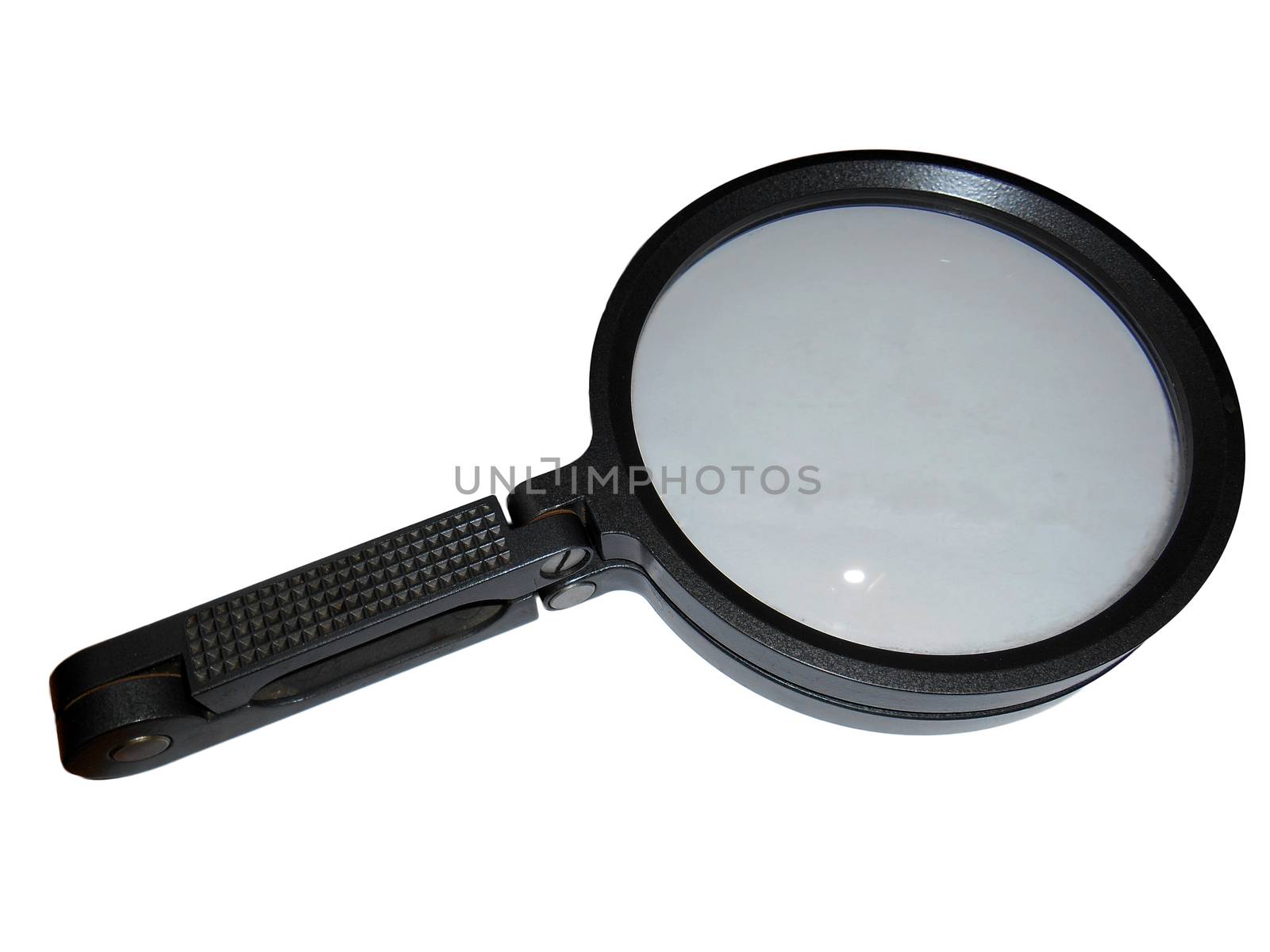 Magnifying glass, isolated on white.

Picture taken on November 22, 2014.