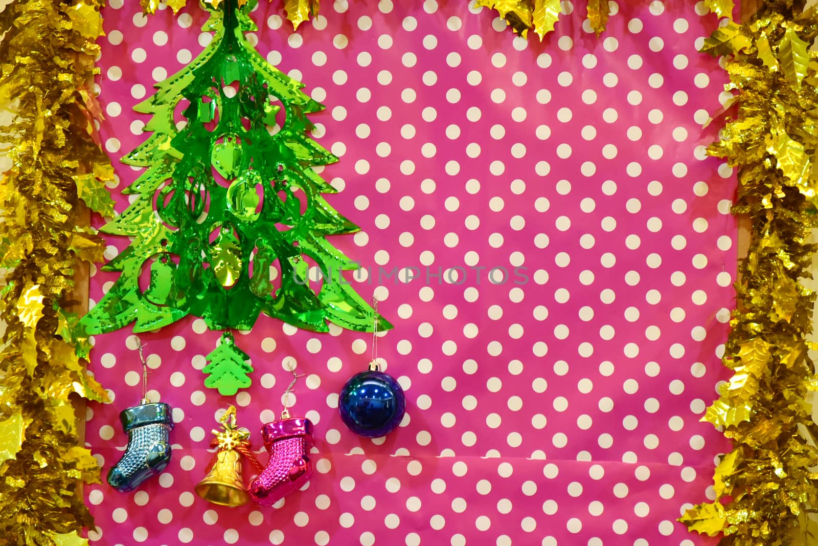 Christmas decorate board background by pixbox77