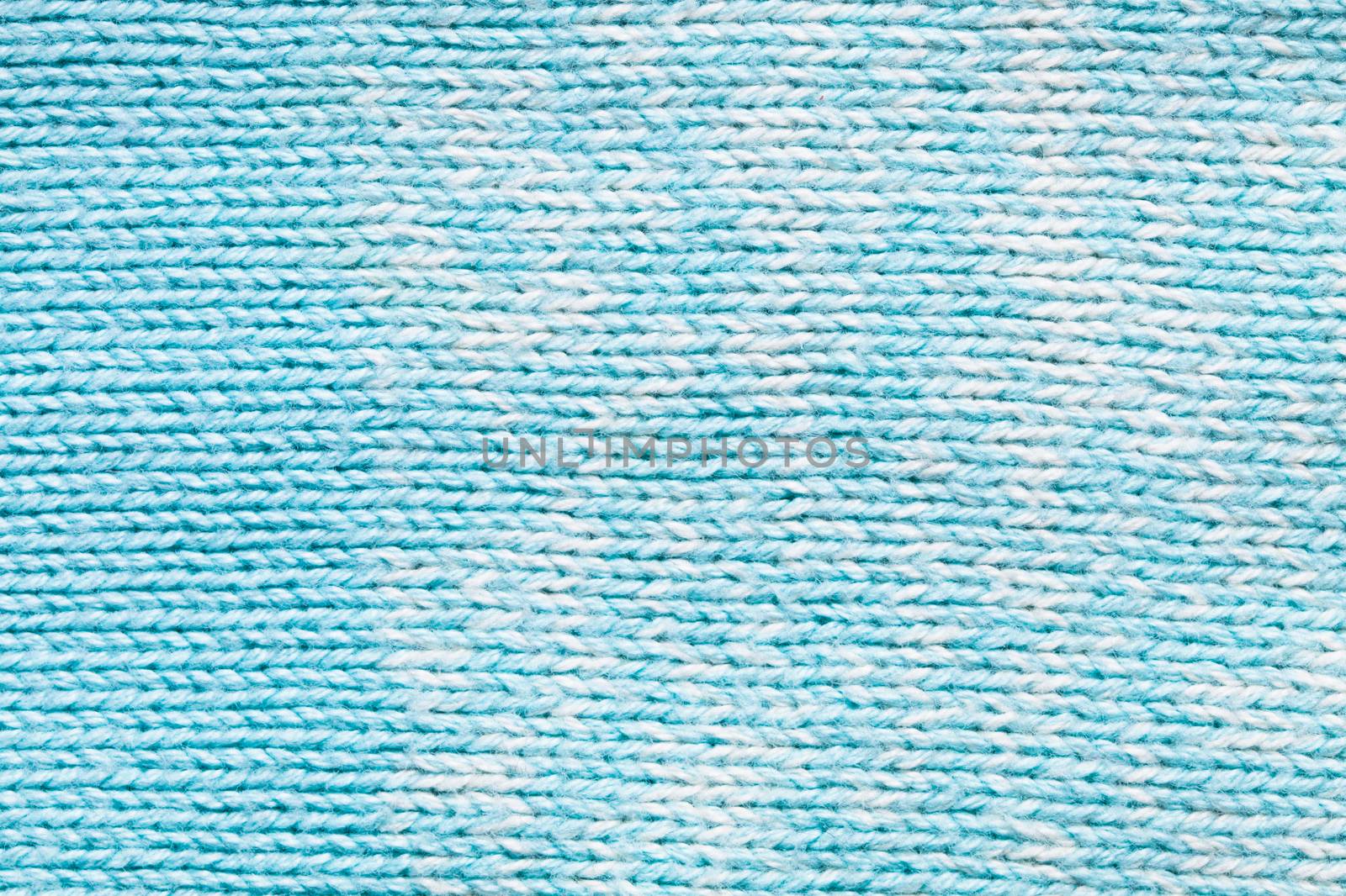 Close up of blue and white wool