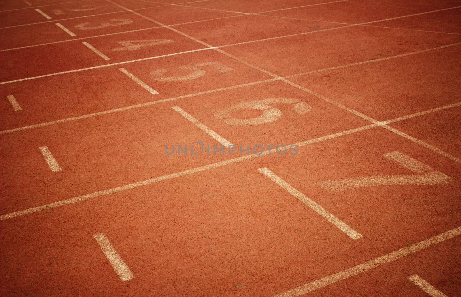 the runway on the sports field