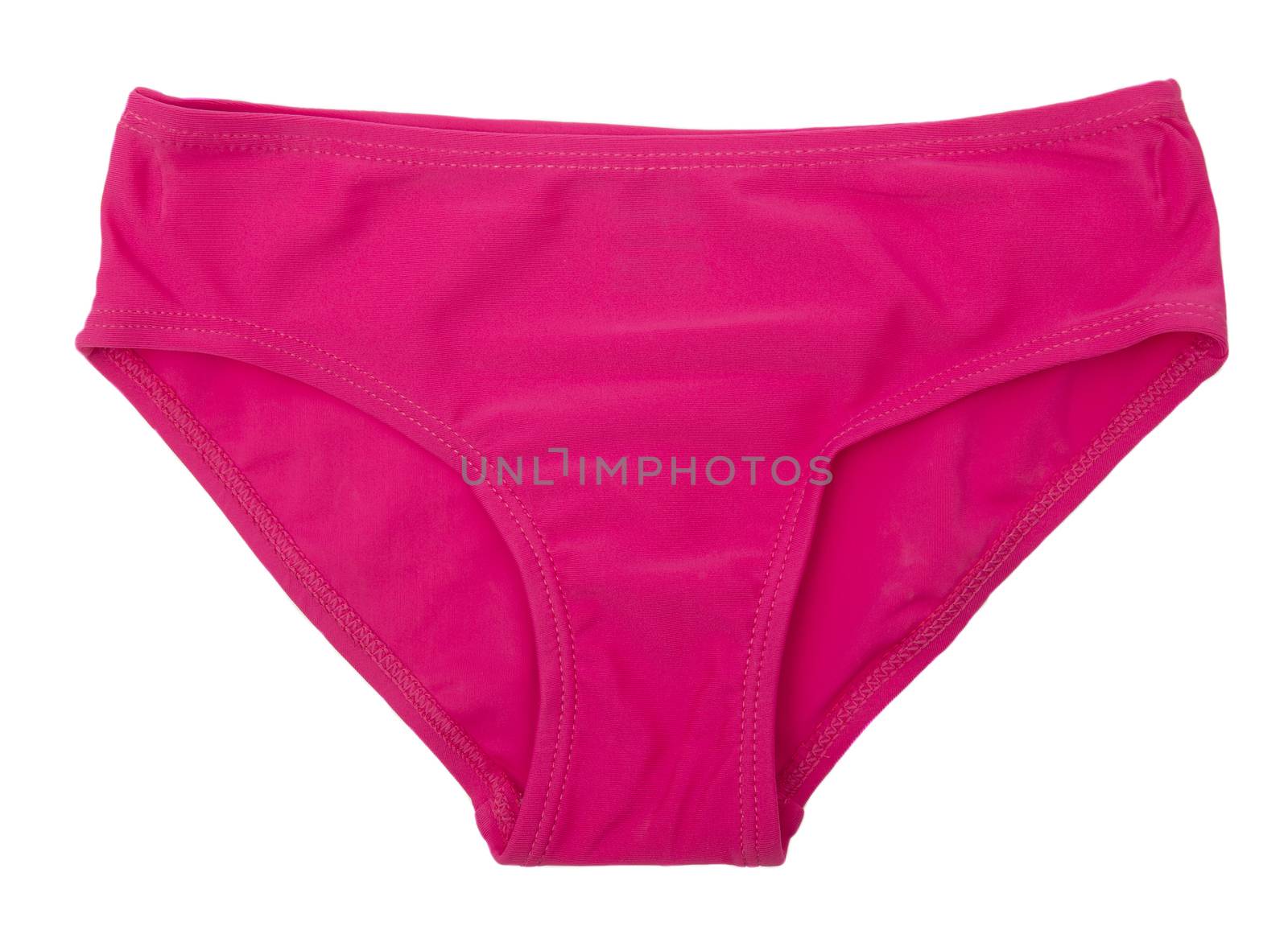 Dark Pink Cotton Panties isolated on white background