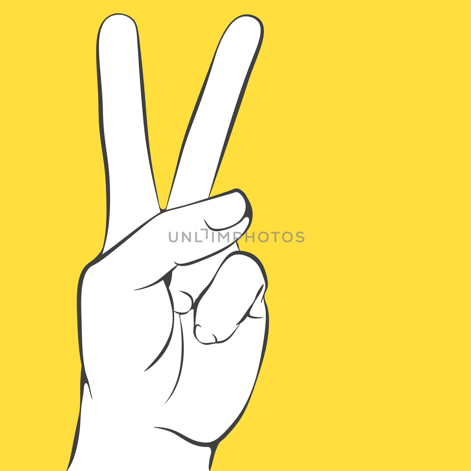 Victory sign by HypnoCreative