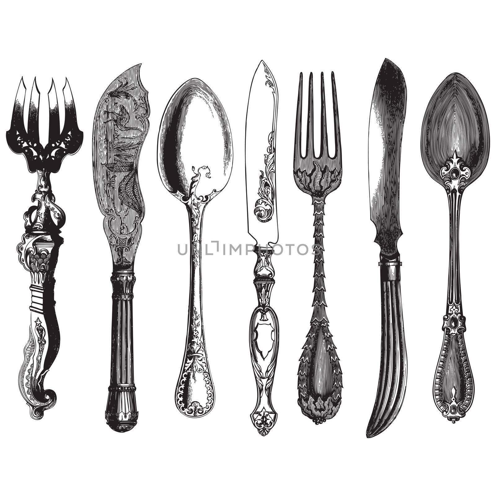 Vintage cutlery by HypnoCreative