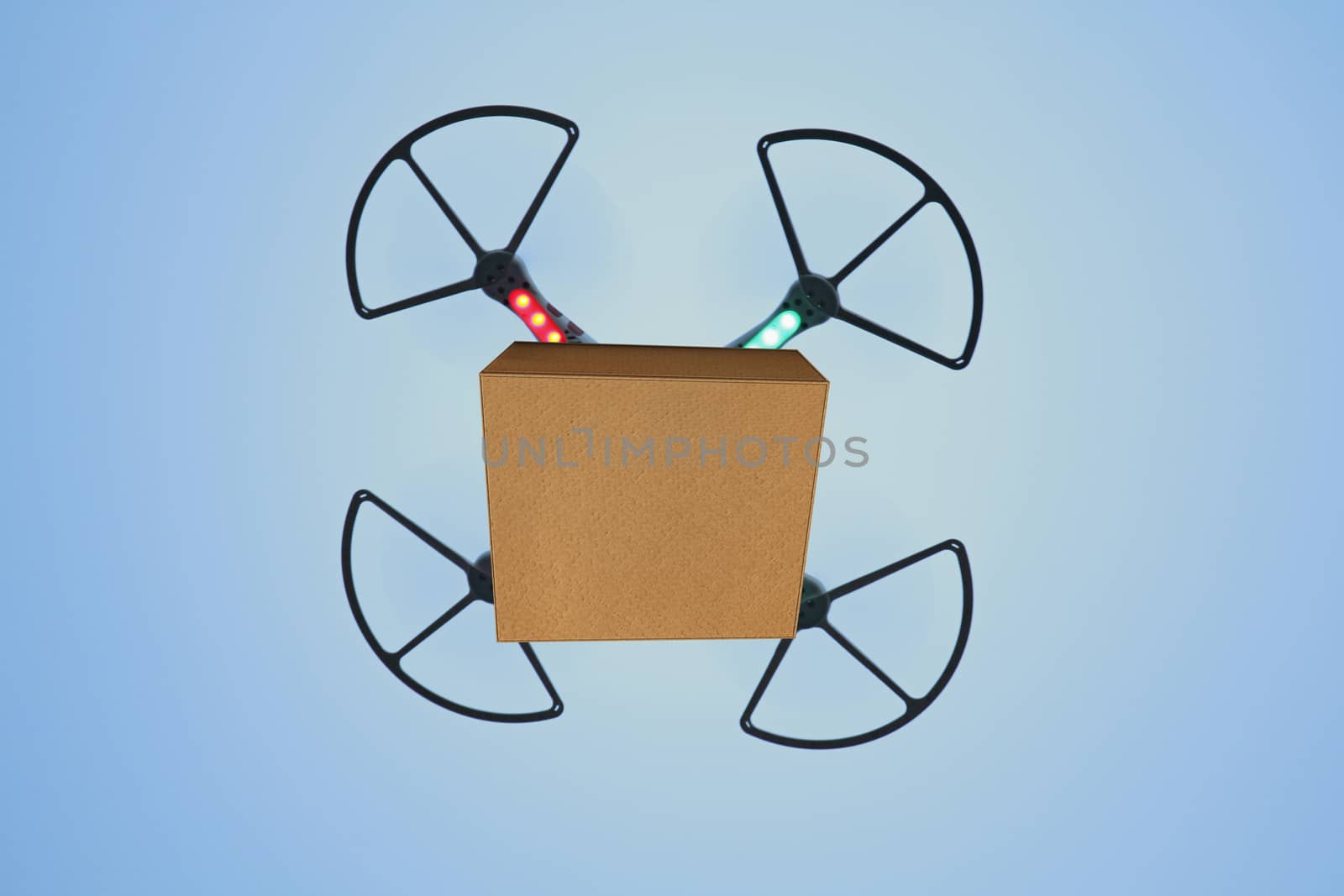 Air drone carrying carton box for fast delivery concept by yands
