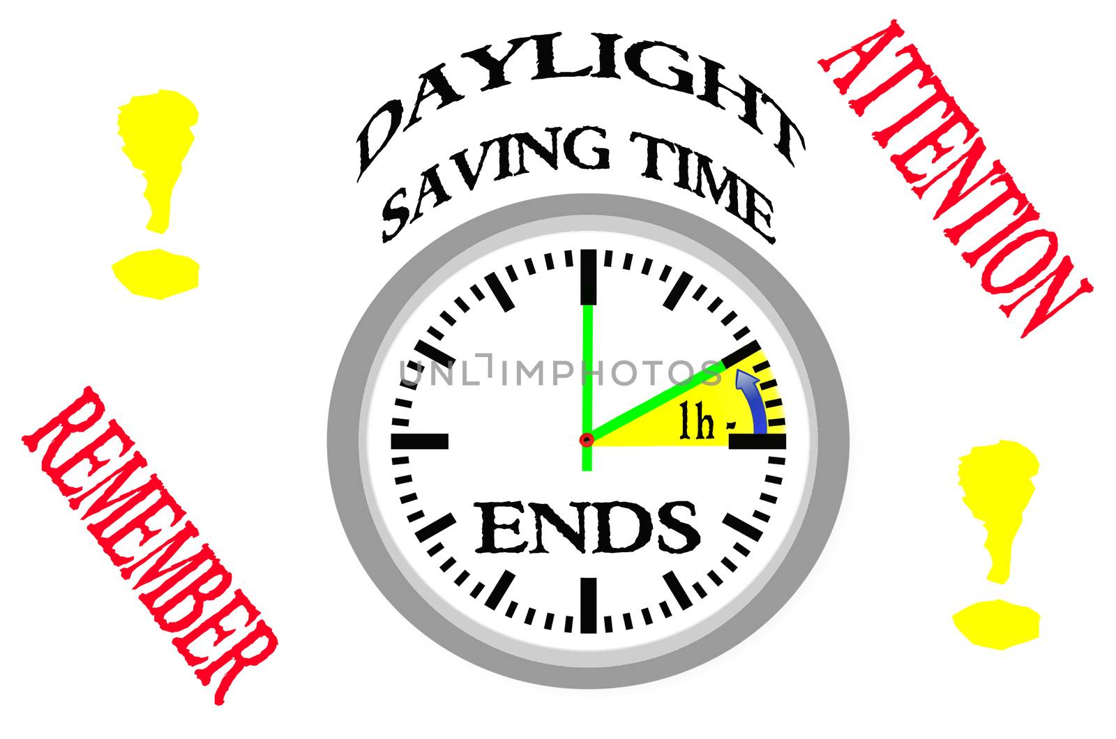 Daylight saving time ends.