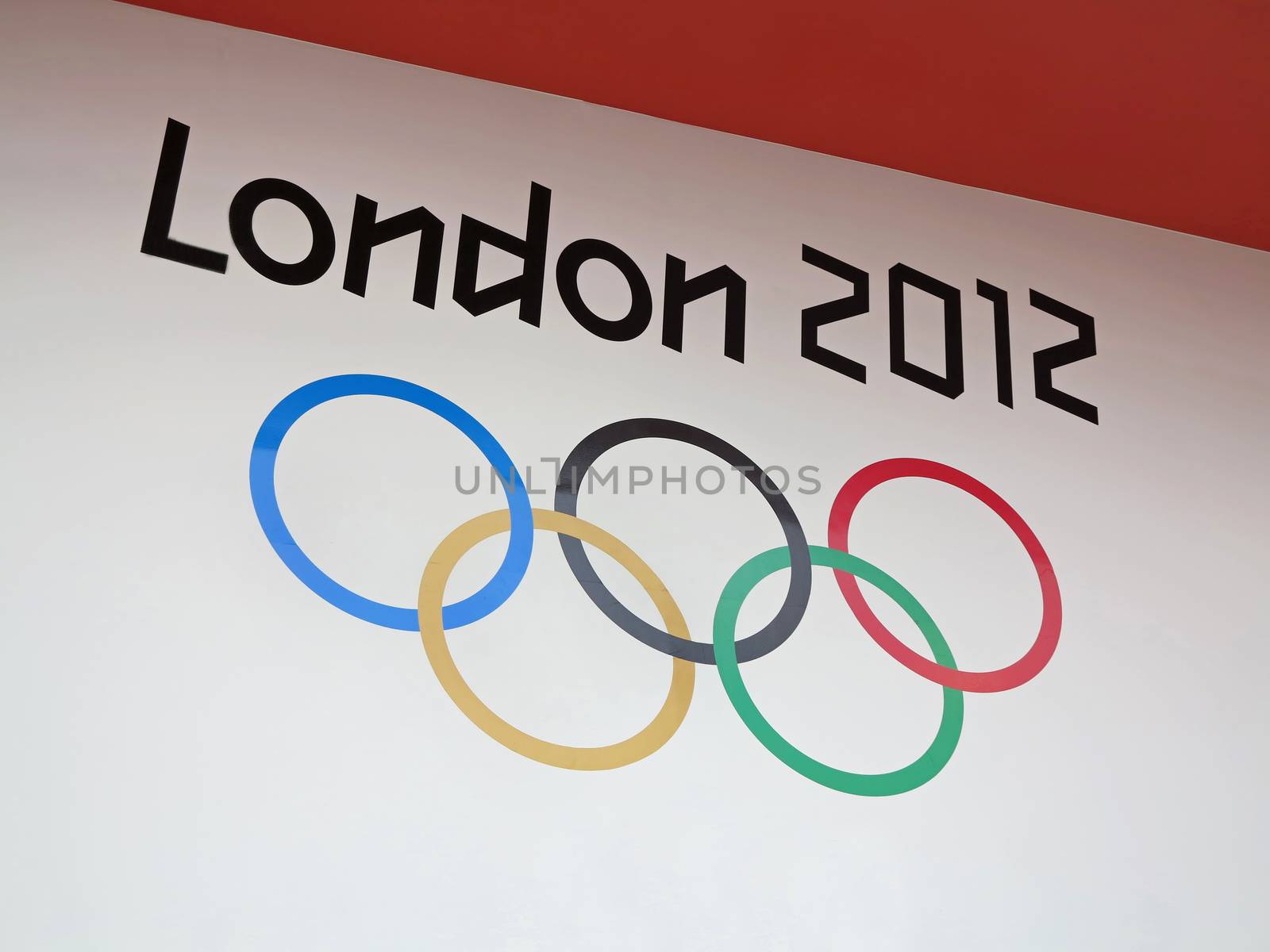 London 2012 Olympics with Olympic Logo Rings            