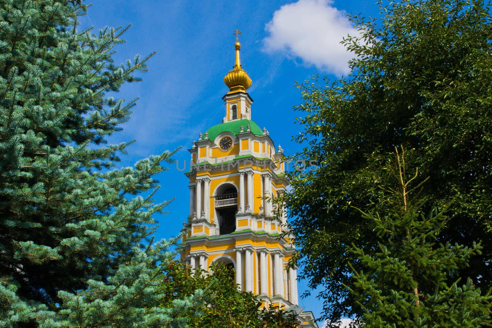 Chapel of the trees on sunny day