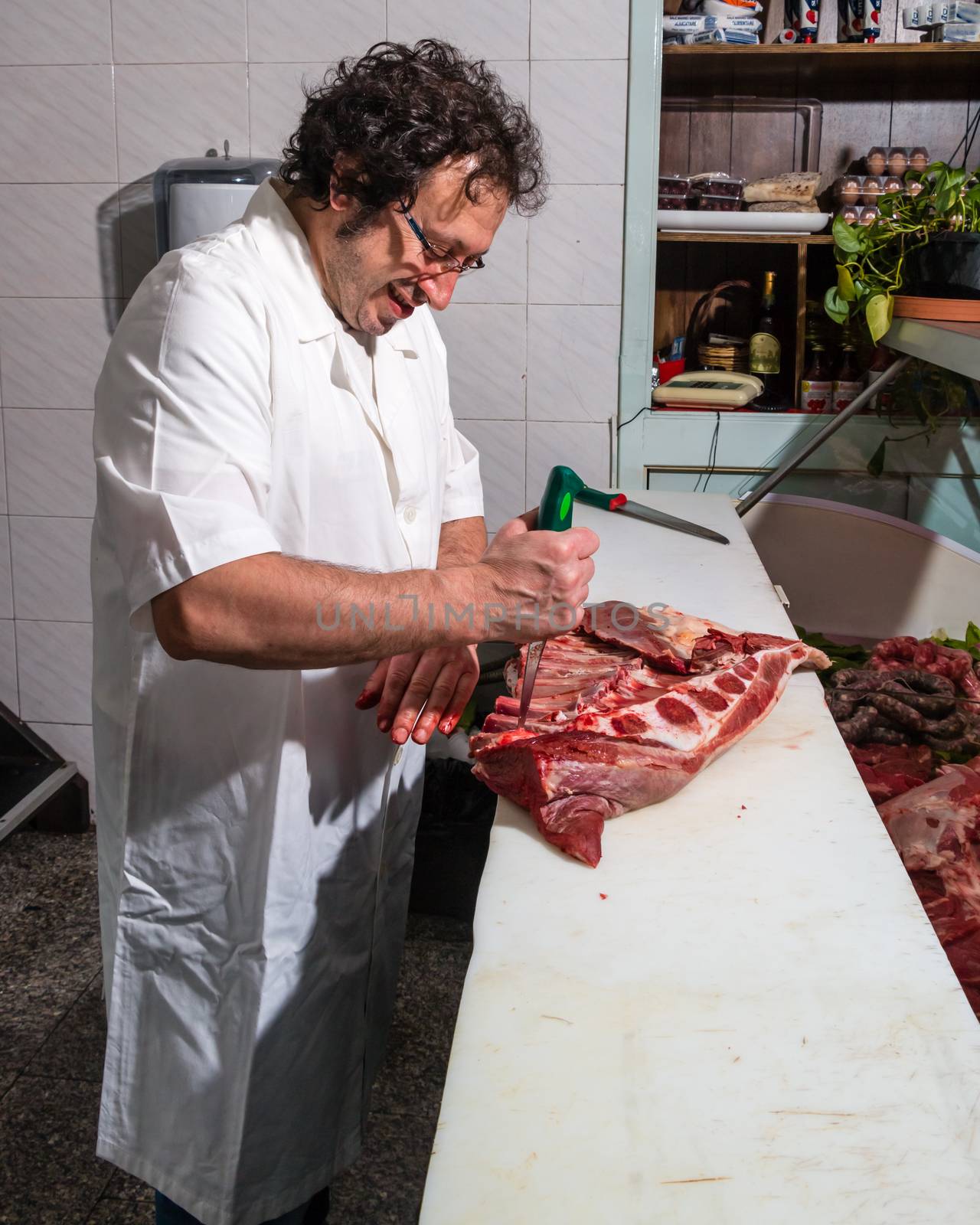 True Sicilian butcher to work in Riposto Catania