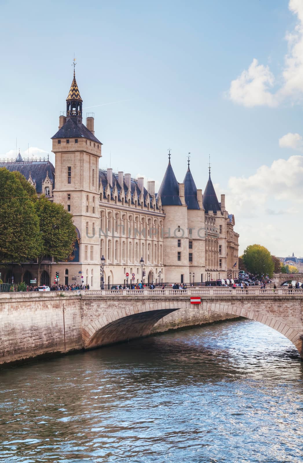 The Conciergerie building in Paris, France on a sunny day