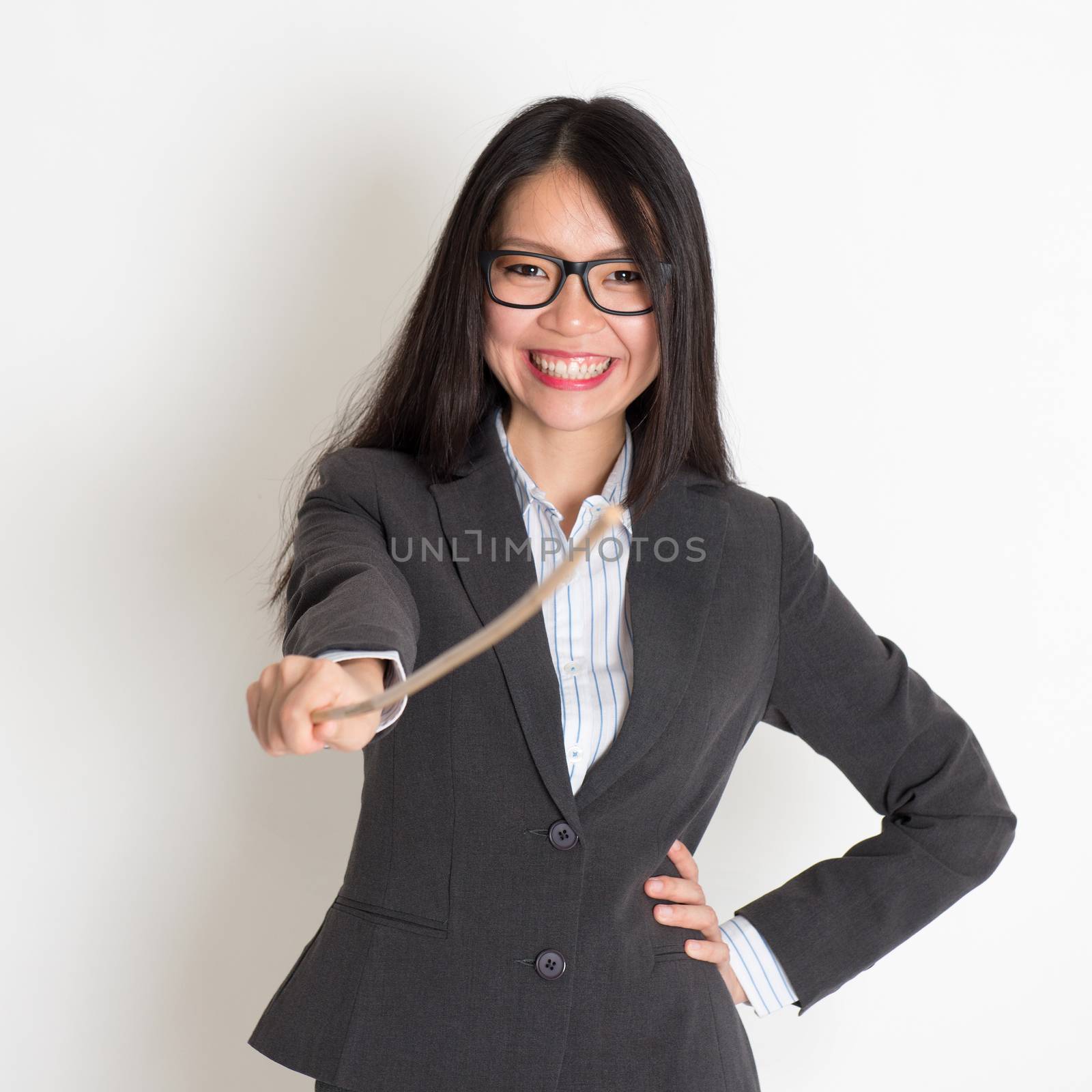 Asian female teacher smiling by szefei