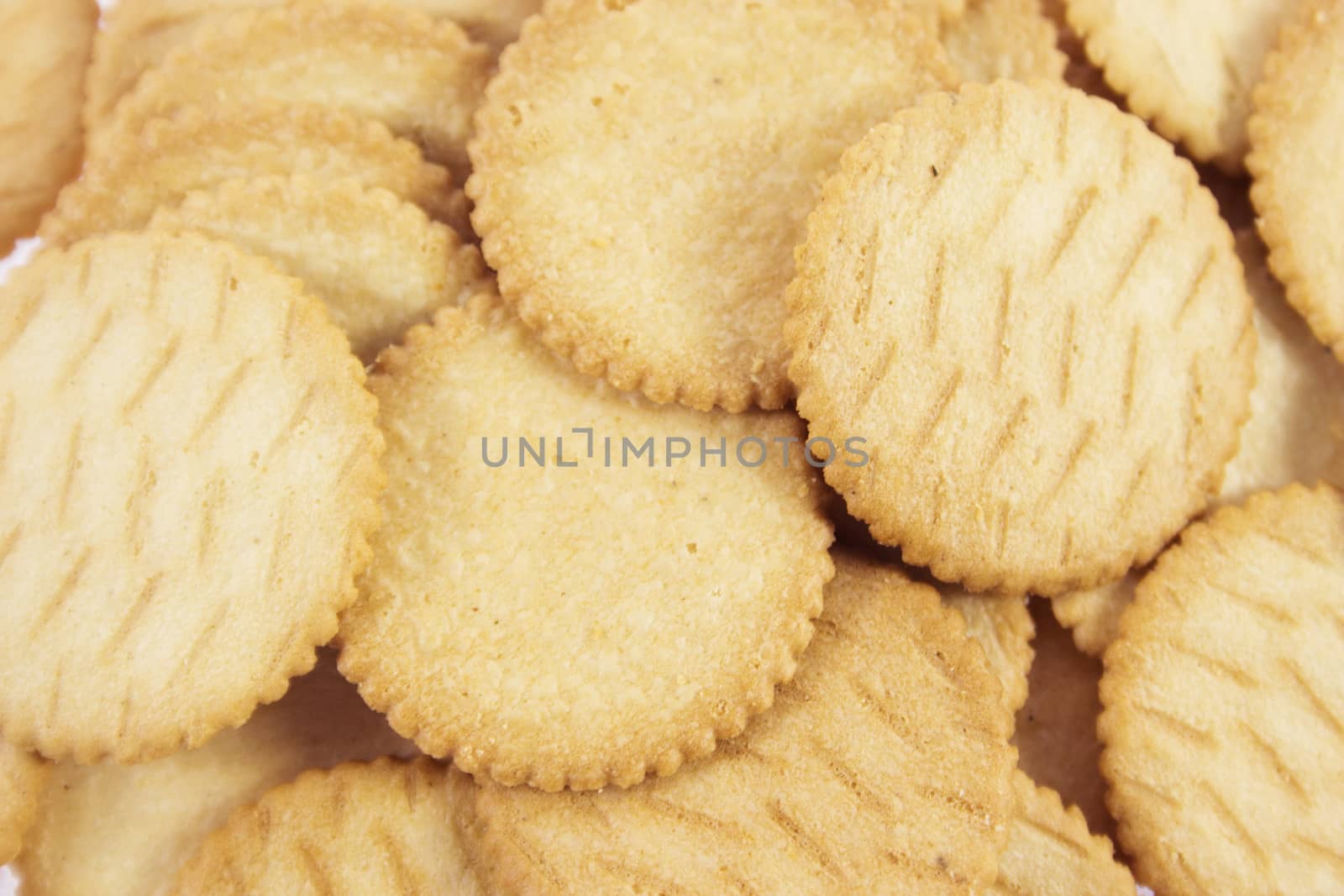 Biscuits isolated on white background