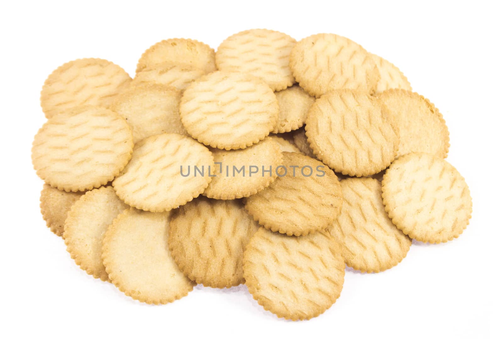 Biscuits isolated on white background