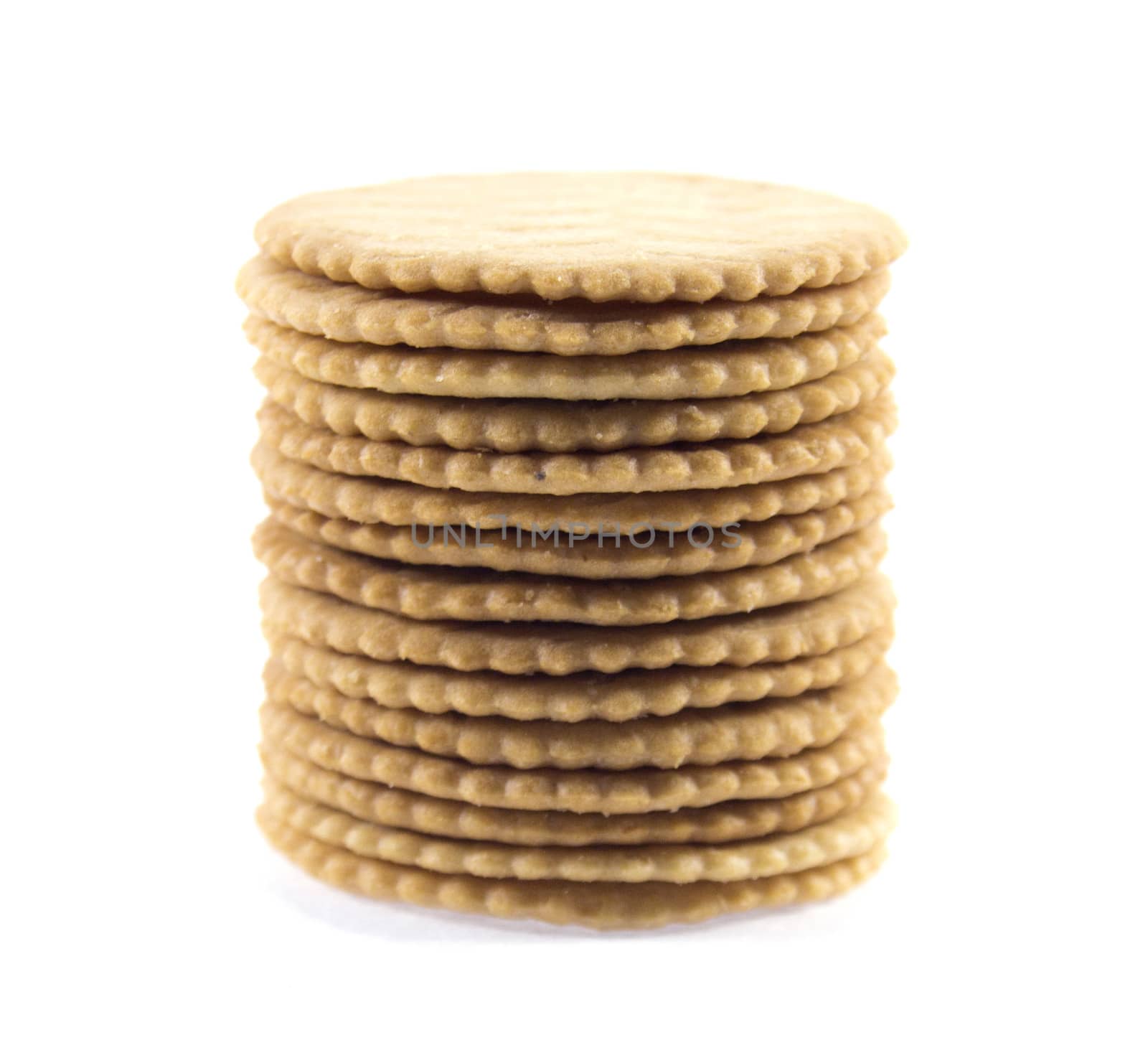 Biscuits isolated on white background