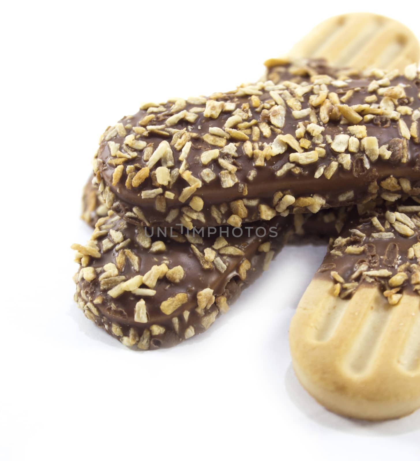 cookies biscuits. Isolated on a white background