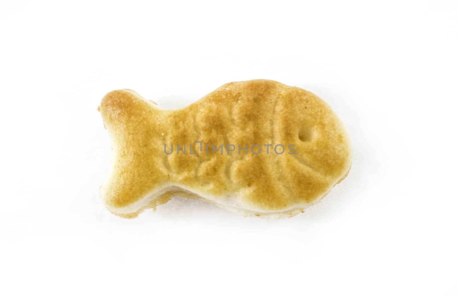 salted cookies stack on white background.